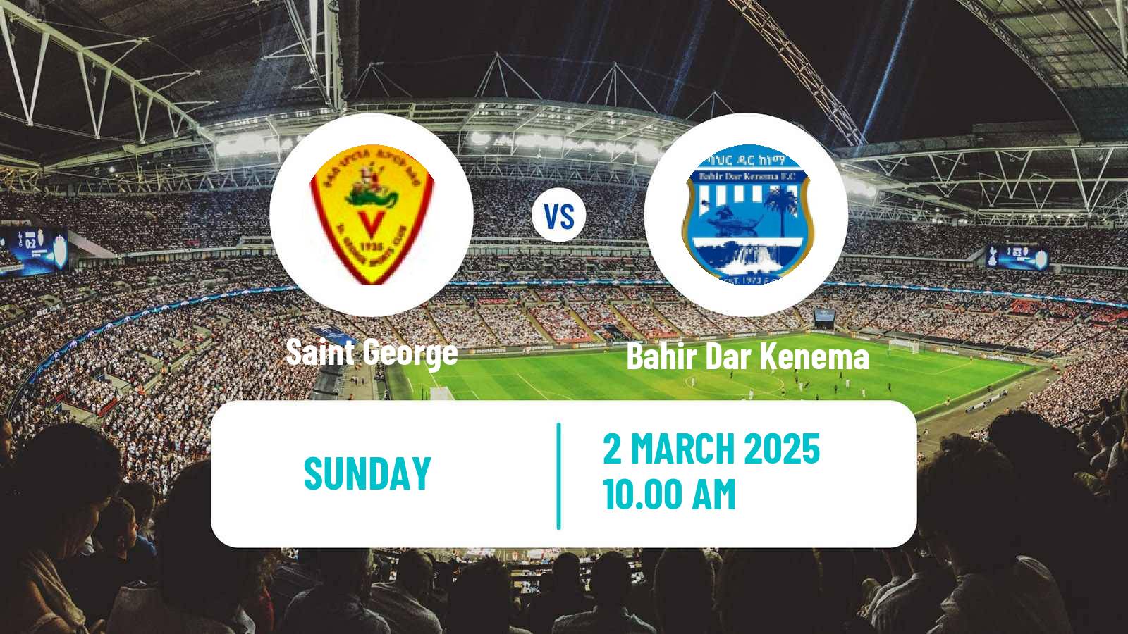 Soccer Ethiopian Premier League Saint George - Bahir Dar Kenema