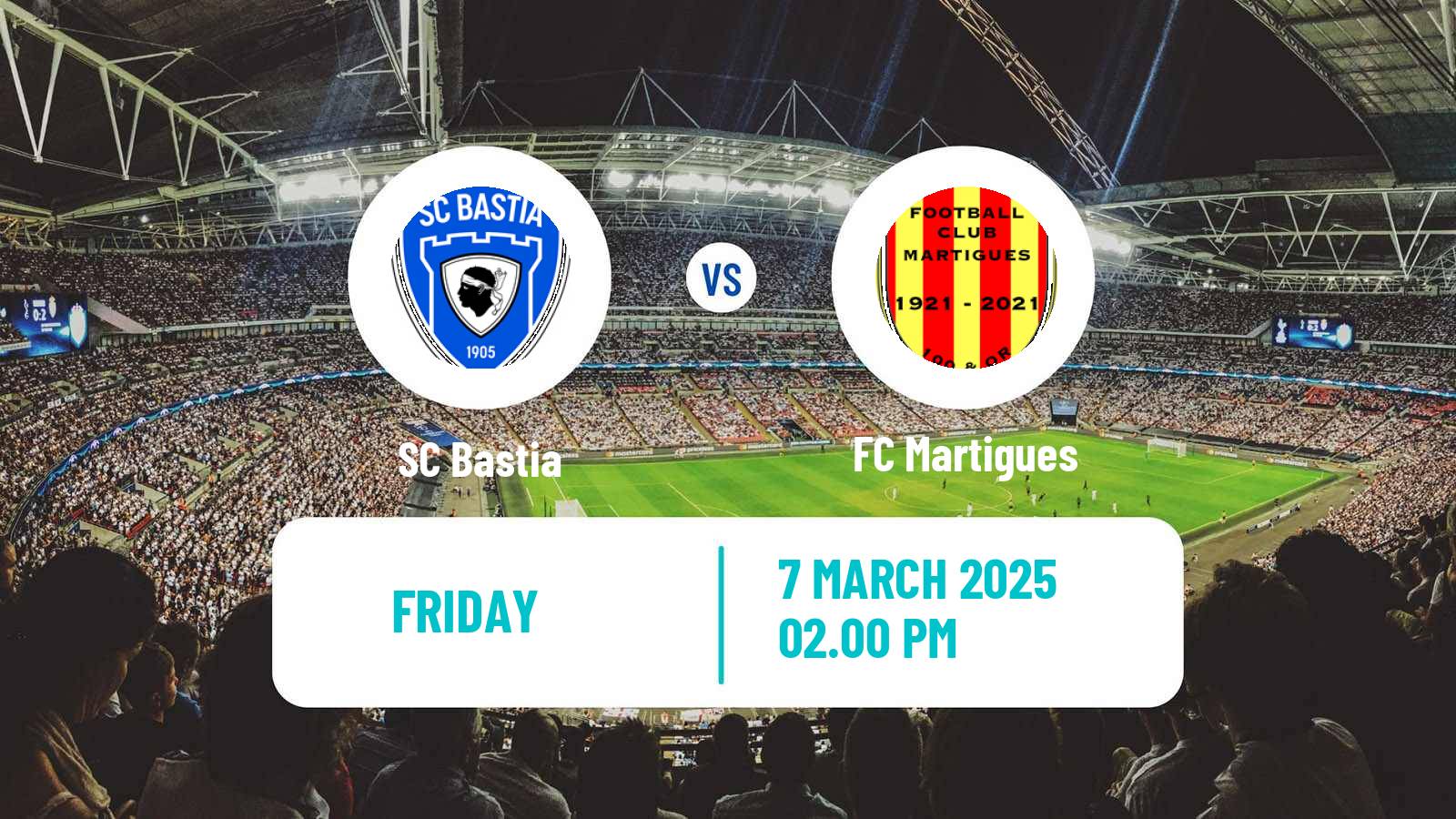 Soccer French Ligue 2 Bastia - Martigues