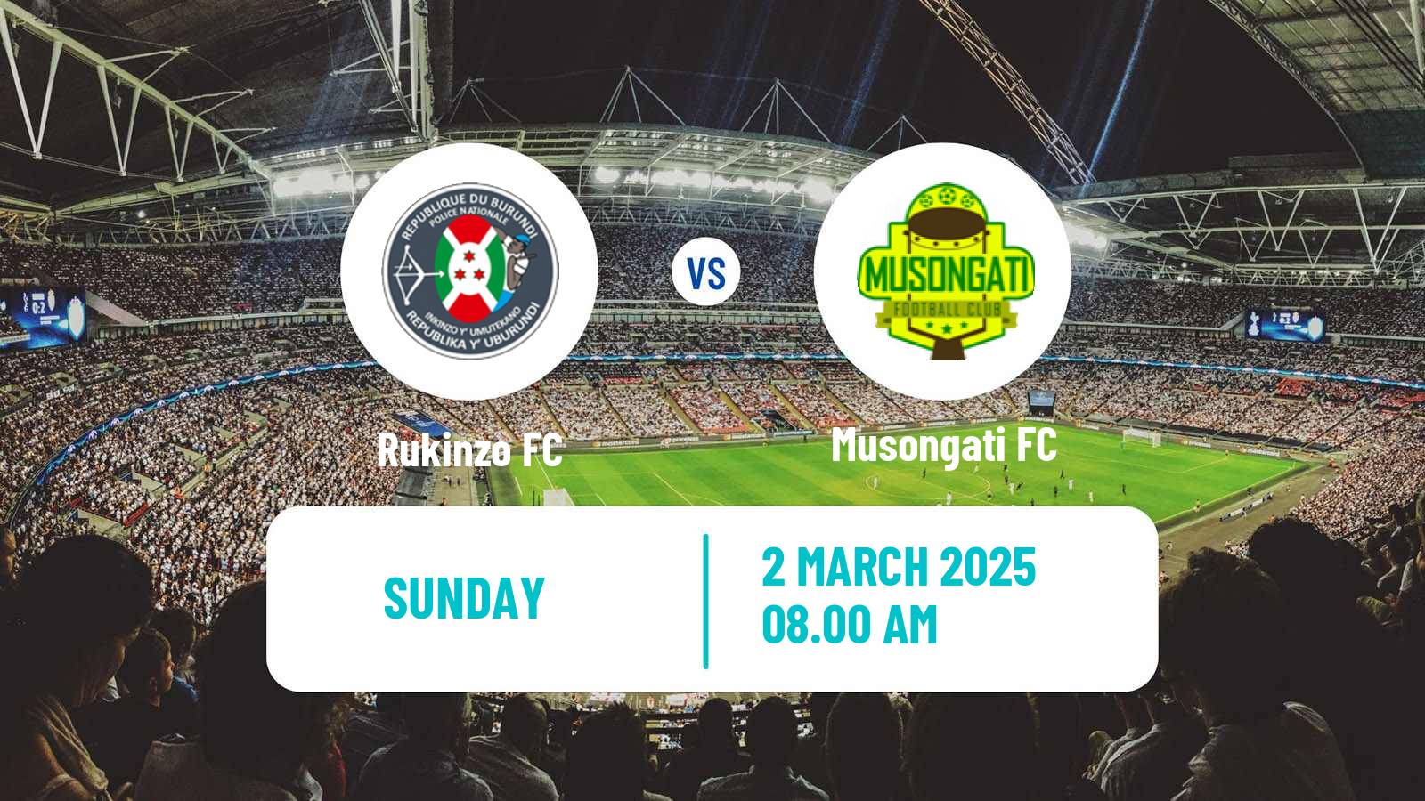 Soccer Burundi Premier League Rukinzo - Musongati