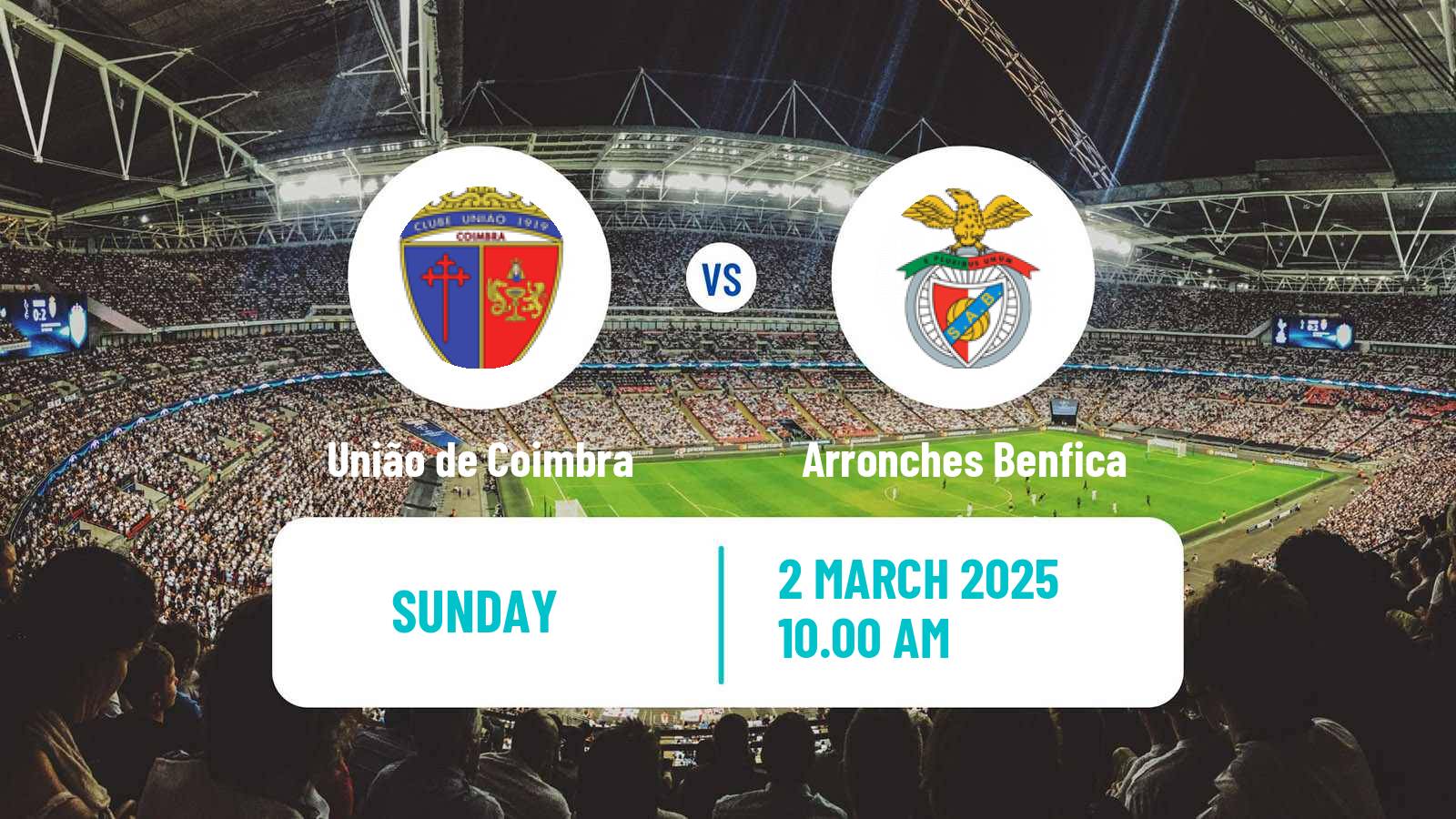Soccer Campeonato de Portugal - Group C União de Coimbra - Arronches Benfica