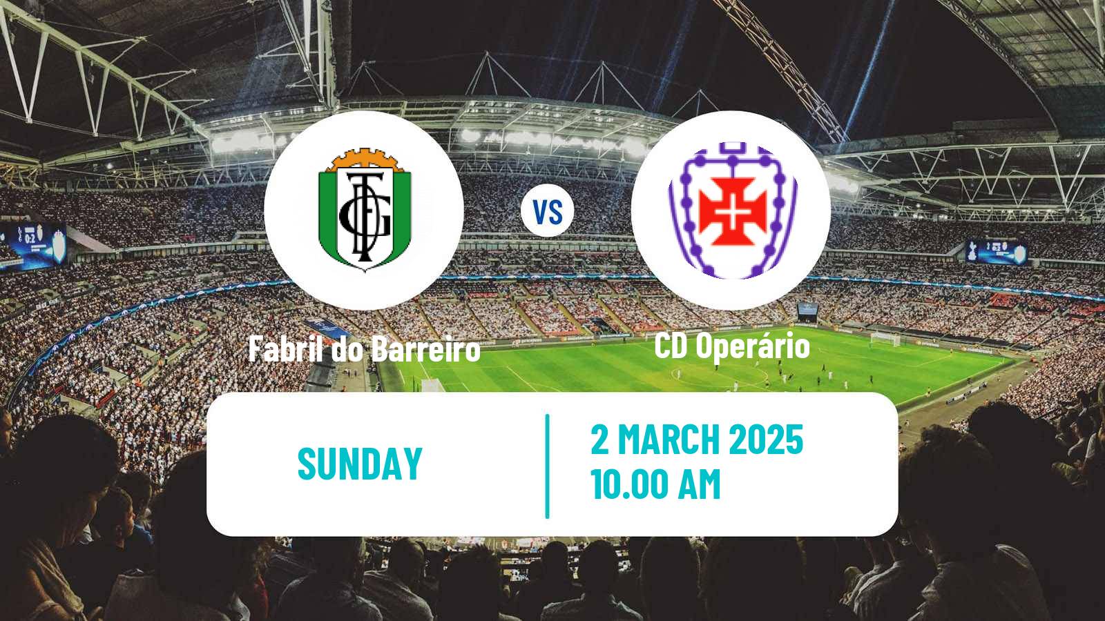 Soccer Campeonato de Portugal - Group D Fabril do Barreiro - Operário