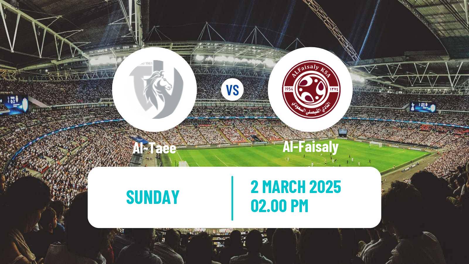 Soccer Saudi Division 1 Al-Taee - Al-Faisaly