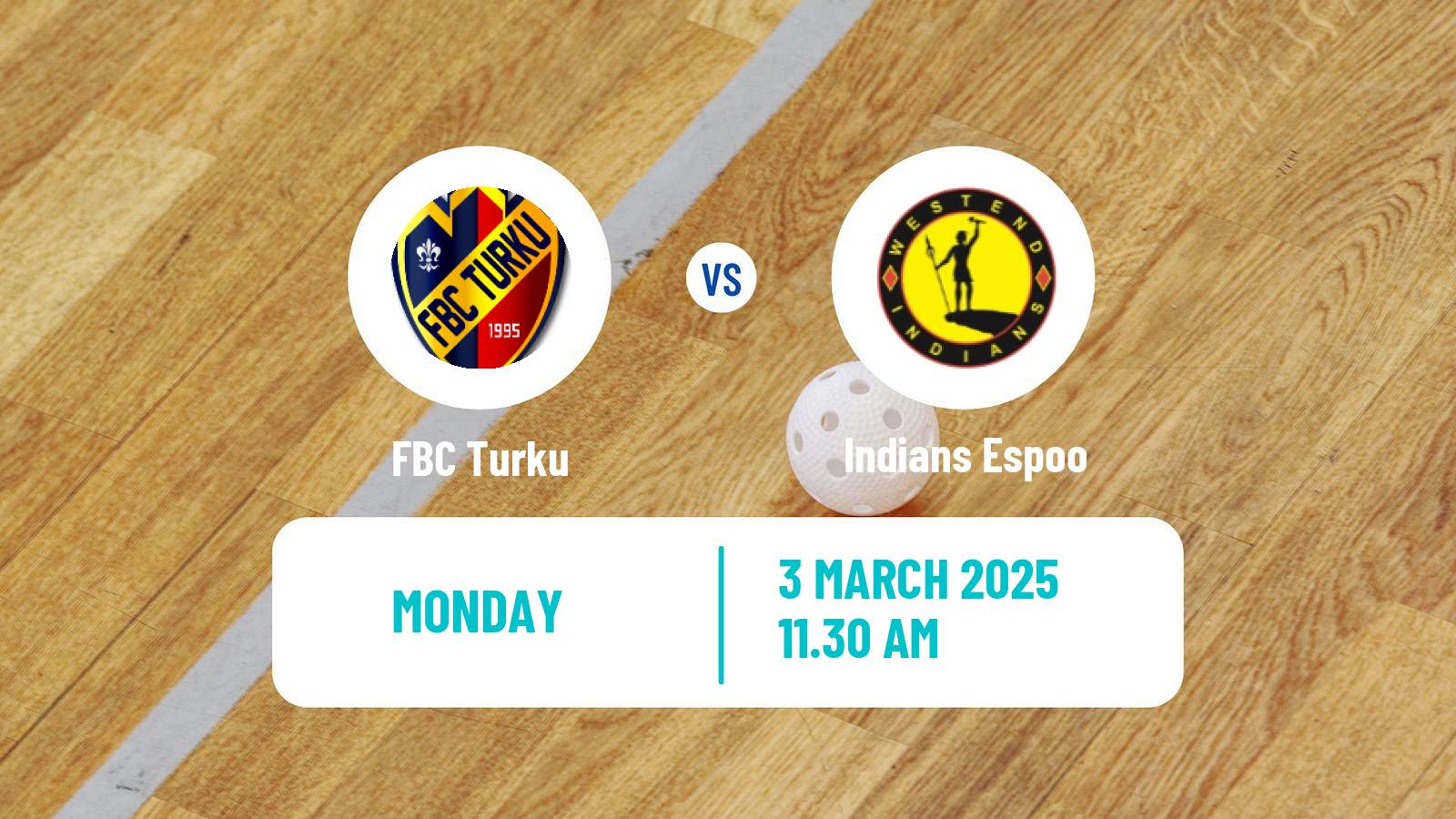 Floorball Finnish F-Liiga Turku - Indians Espoo