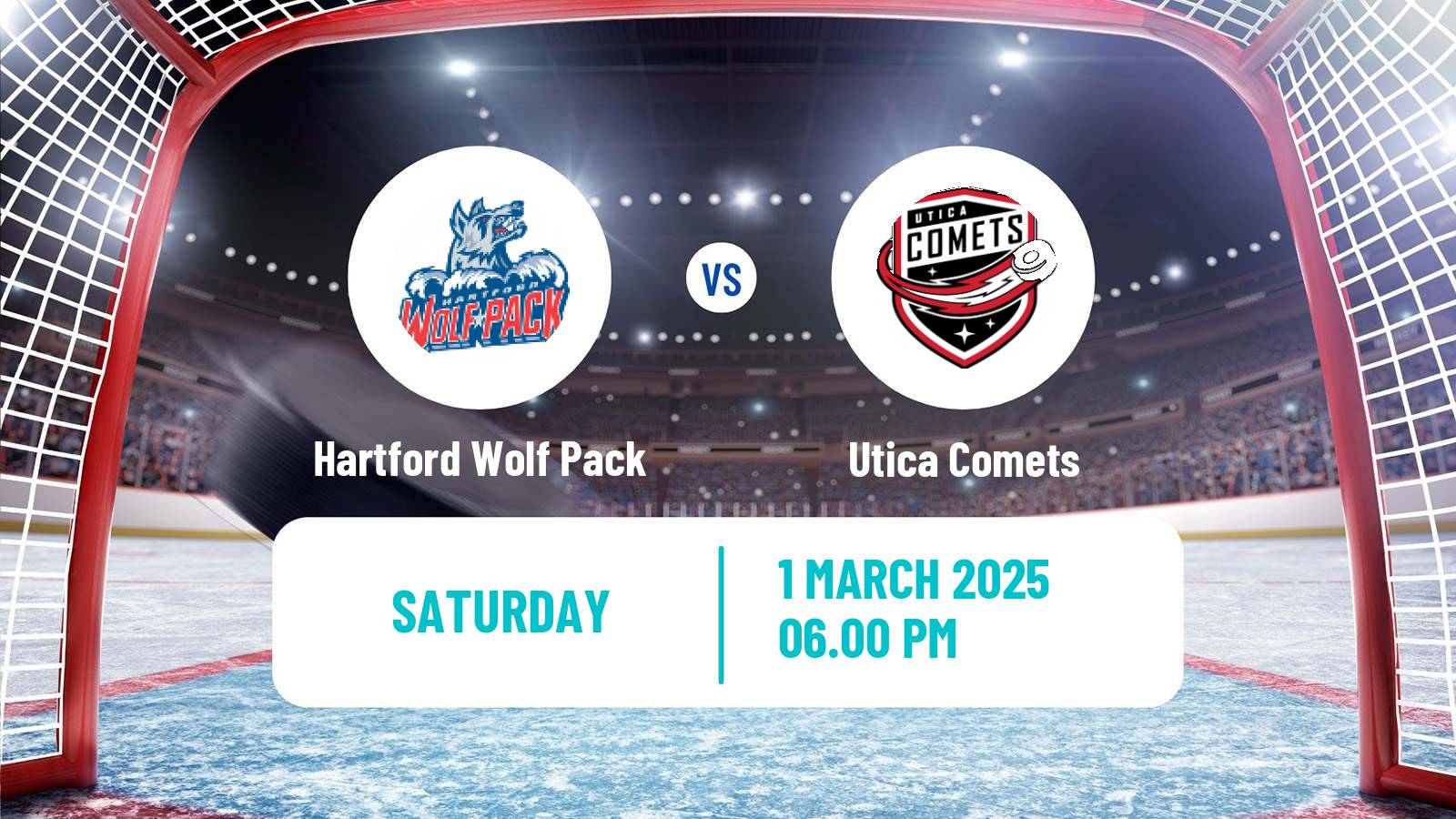 Hockey AHL Hartford Wolf Pack - Utica Comets