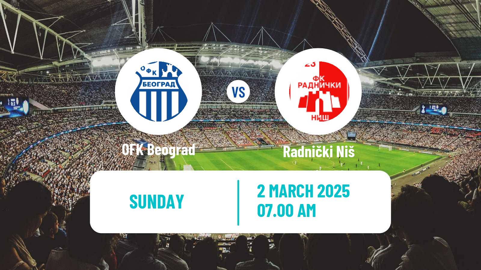 Football Serbian Superliga OFK Beograd - Radnički Niš