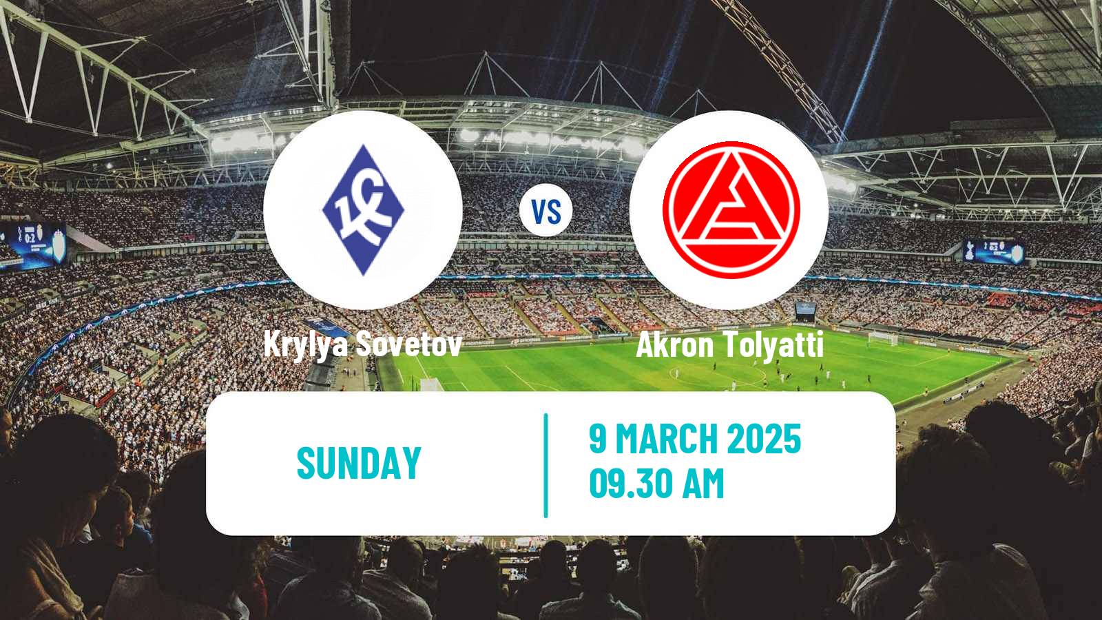 Soccer Russian Premier League Krylya Sovetov - Akron Tolyatti