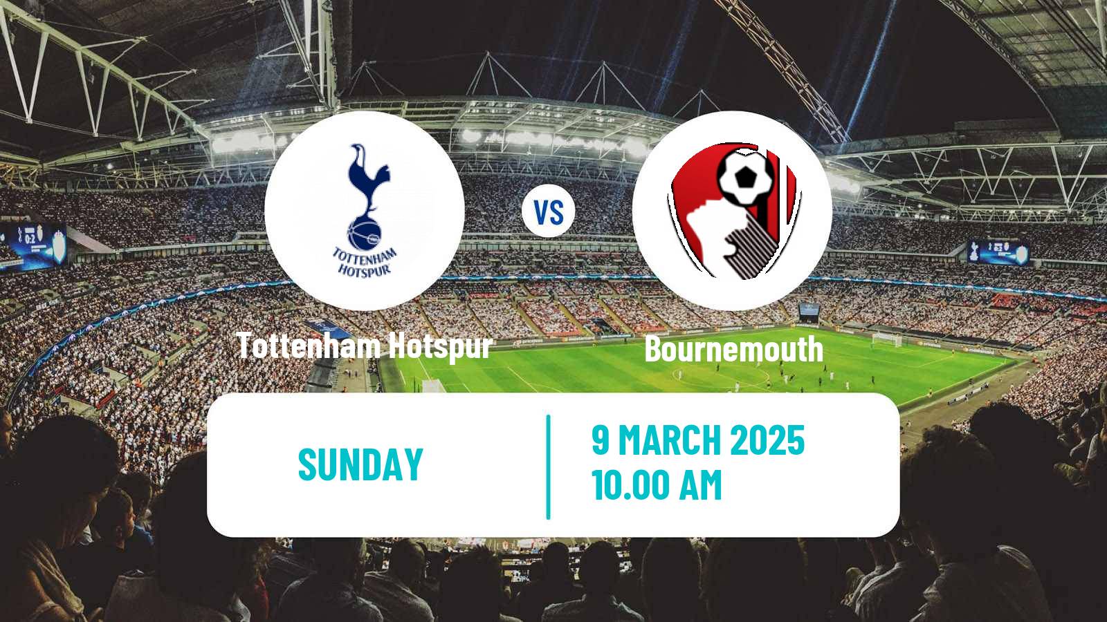 Soccer English Premier League Tottenham Hotspur - Bournemouth