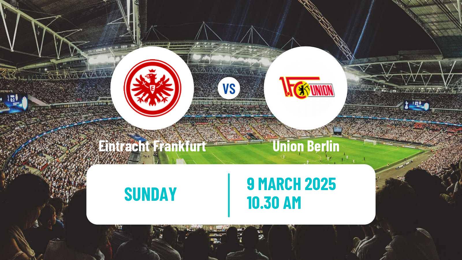 Soccer German Bundesliga Eintracht Frankfurt - Union Berlin