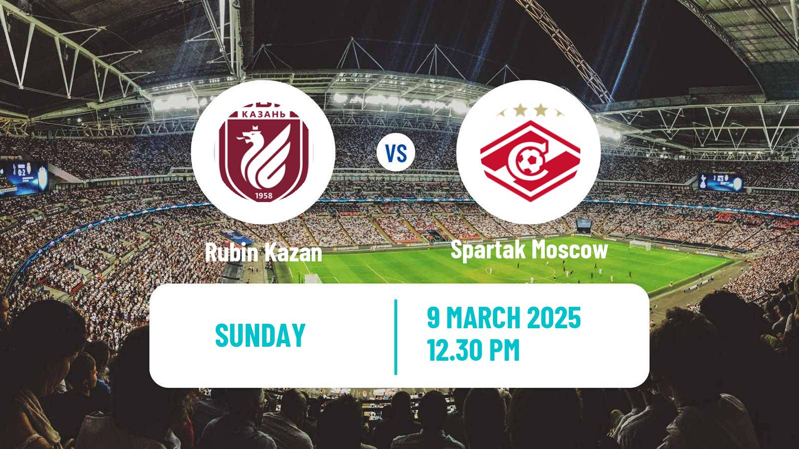 Soccer Russian Premier League Rubin Kazan - Spartak Moscow