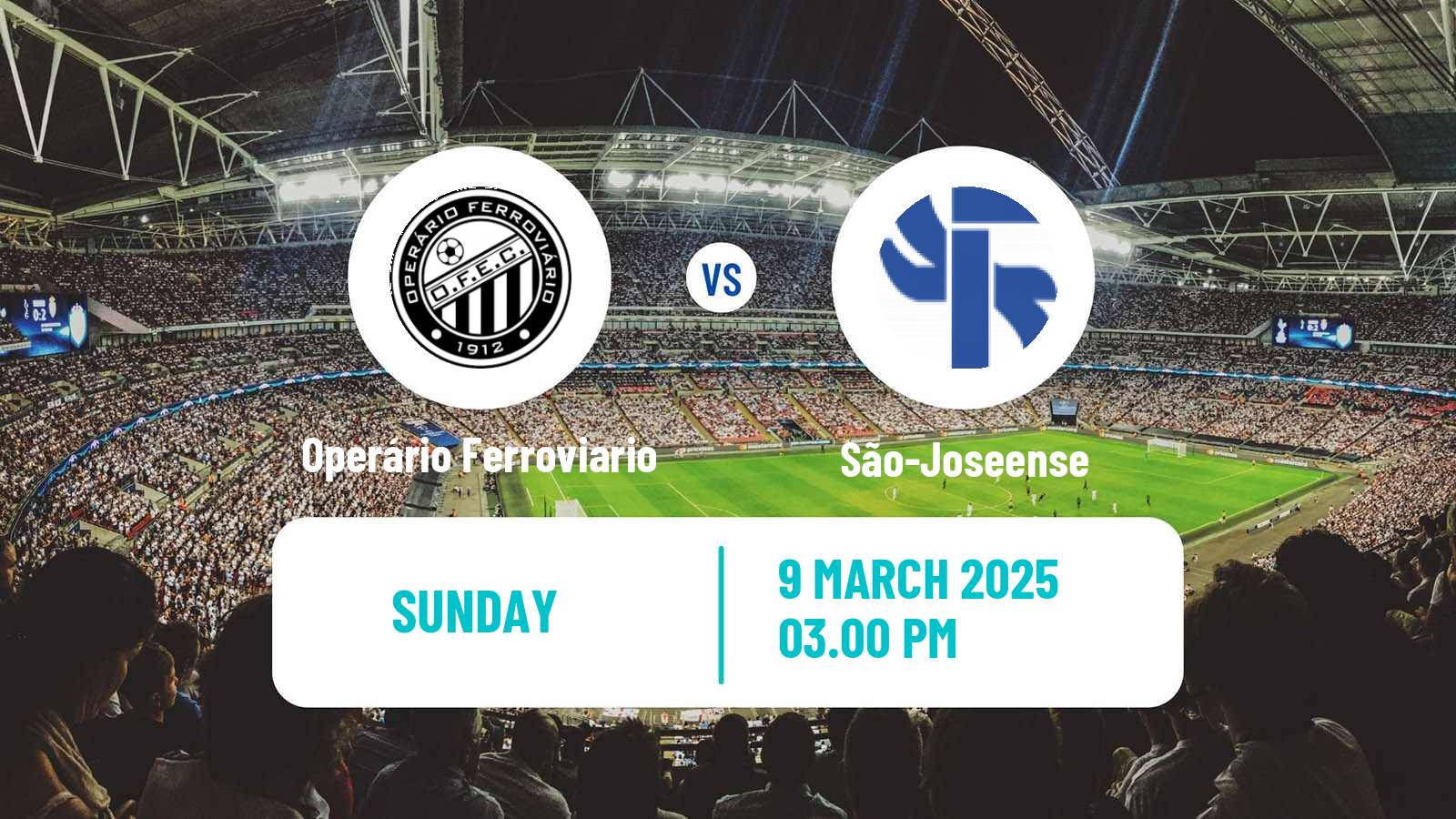 Soccer Brazilian Campeonato Paranaense Operário Ferroviario - São-Joseense
