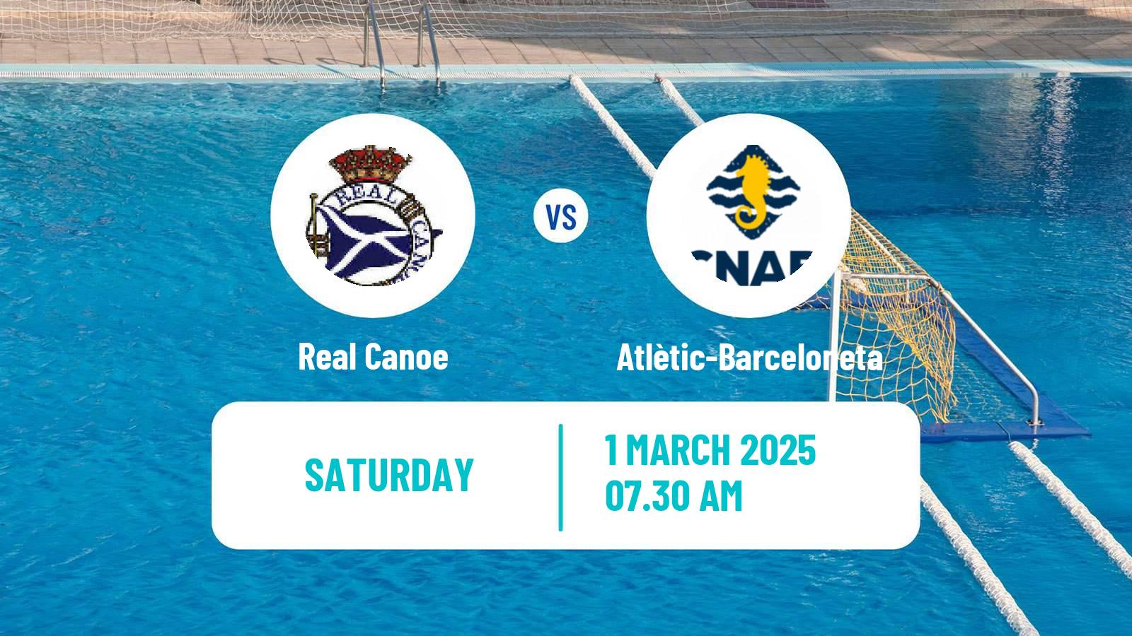 Water polo Spanish Liga Premaat Real Canoe - Atlètic-Barceloneta
