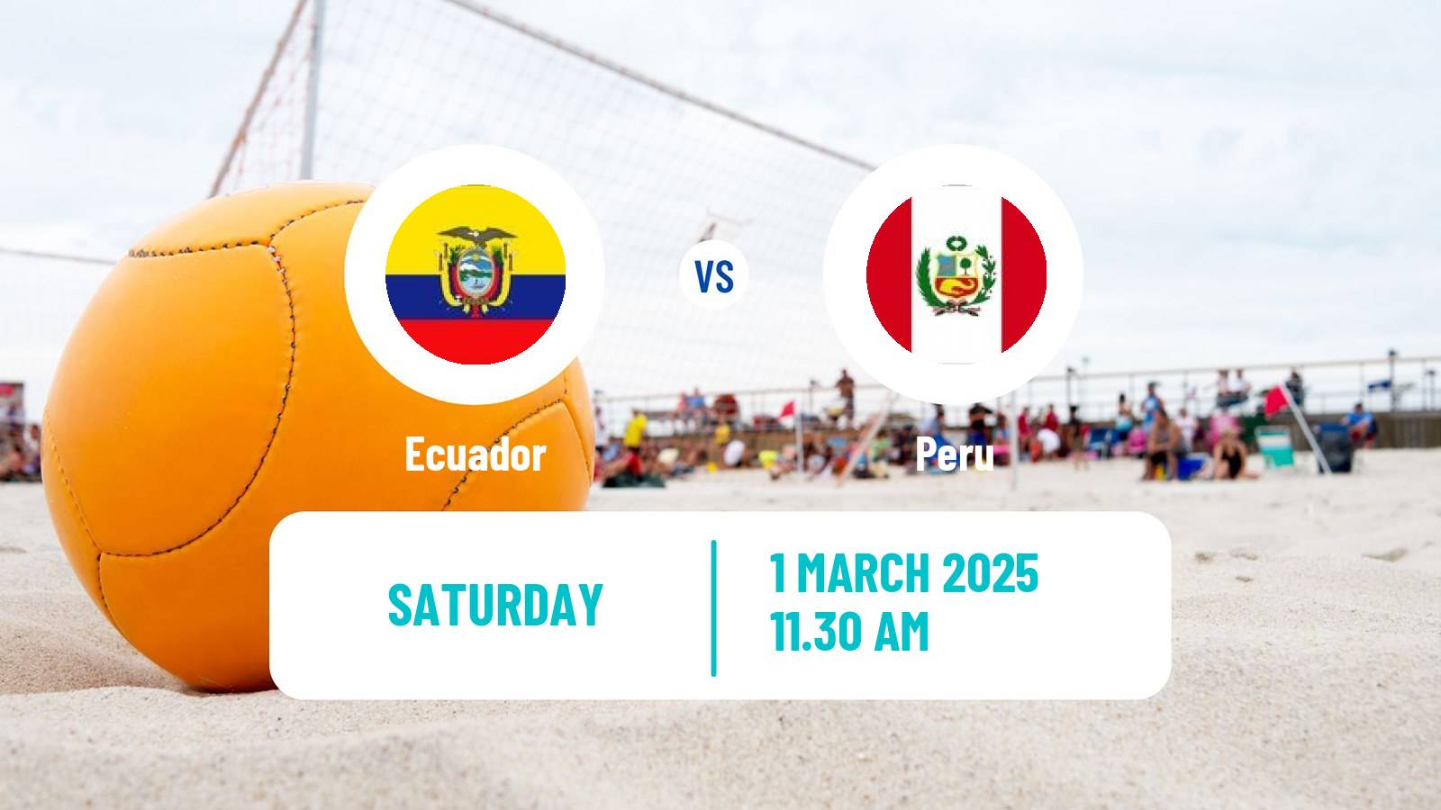 Beach soccer Copa America Ecuador - Peru