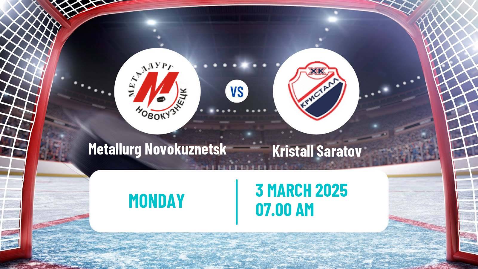 Hockey VHL Metallurg Novokuznetsk - Kristall Saratov