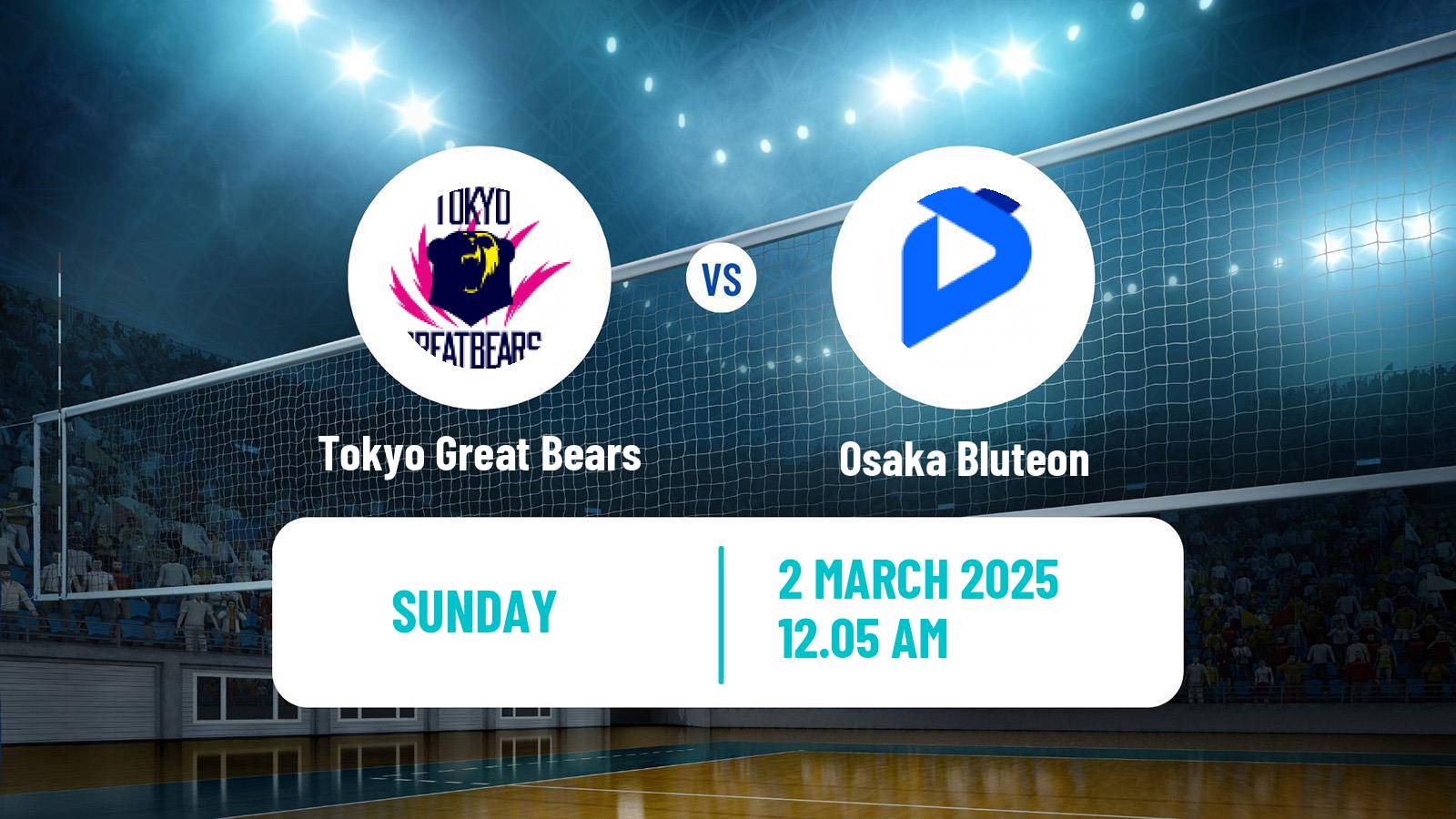 Volleyball Japan V Premier League Tokyo Great Bears - Osaka Bluteon
