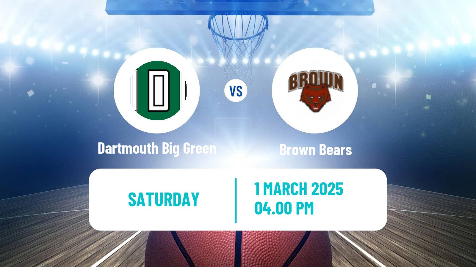 Basketball NCAA College Basketball Dartmouth Big Green - Brown Bears