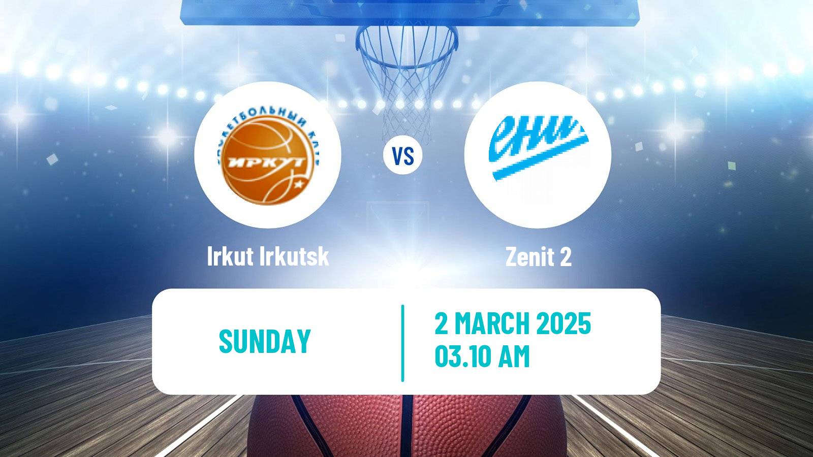 Basketball Russian Super League Basketball Irkut Irkutsk - Zenit 2