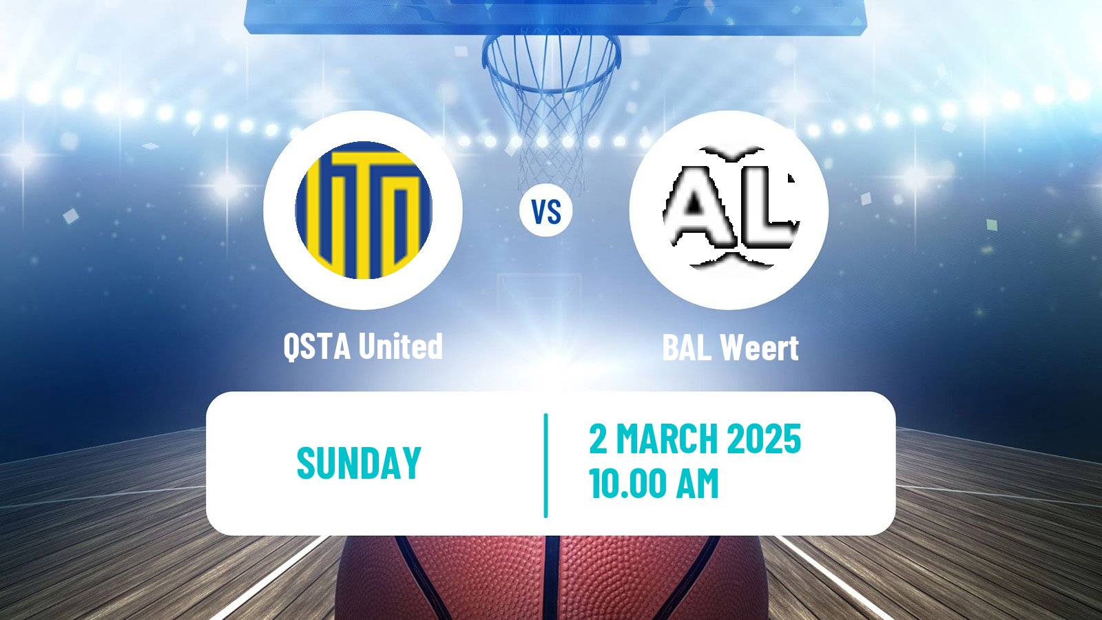Basketball BNXT League QSTA United - BAL Weert