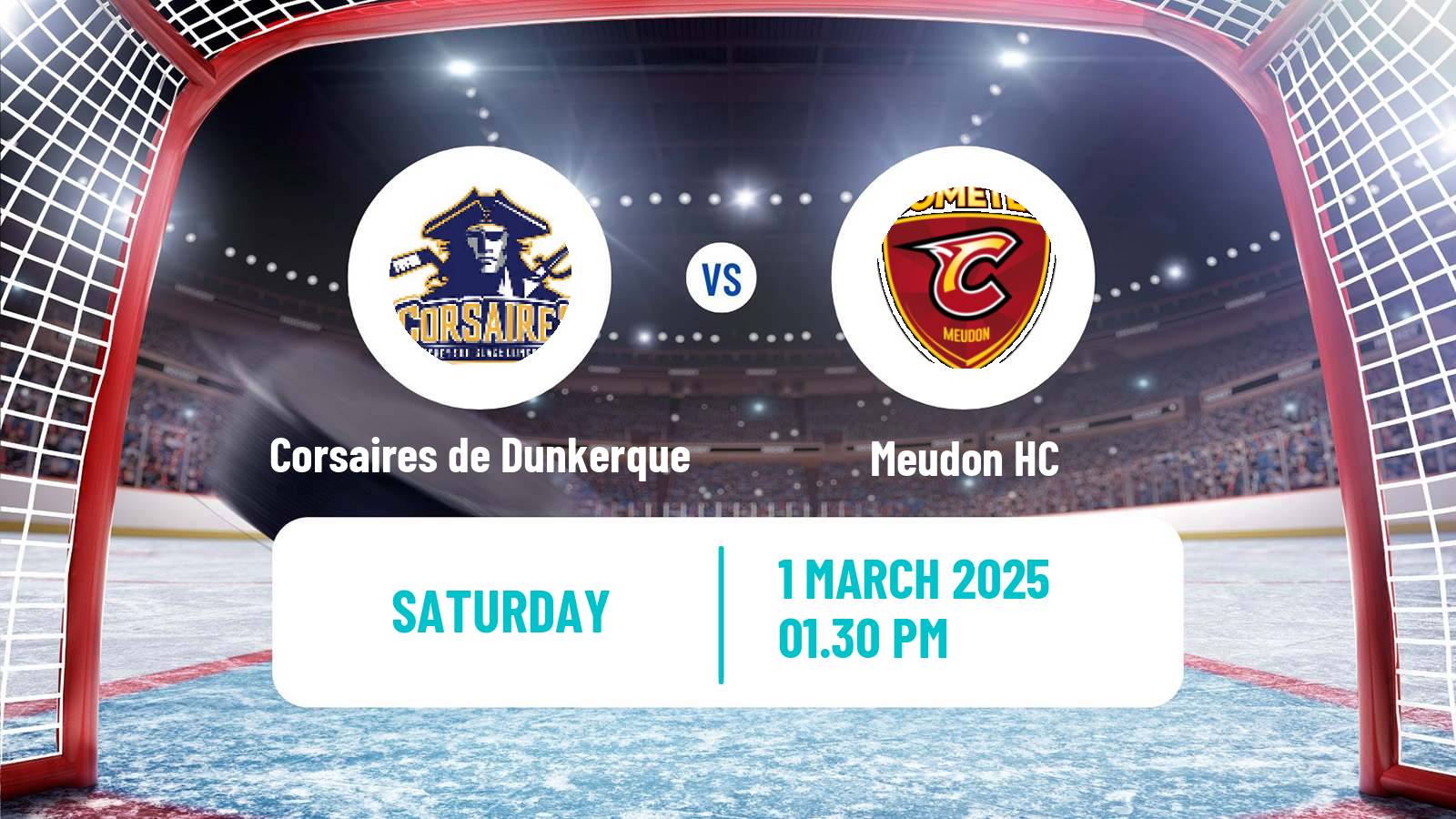 Hockey French D1 Ice Hockey Corsaires de Dunkerque - Meudon