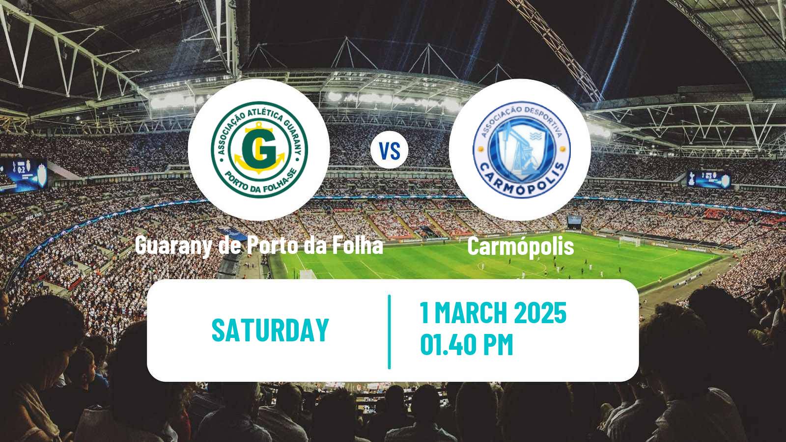 Soccer Brazilian Campeonato Sergipano Guarany de Porto da Folha - Carmópolis