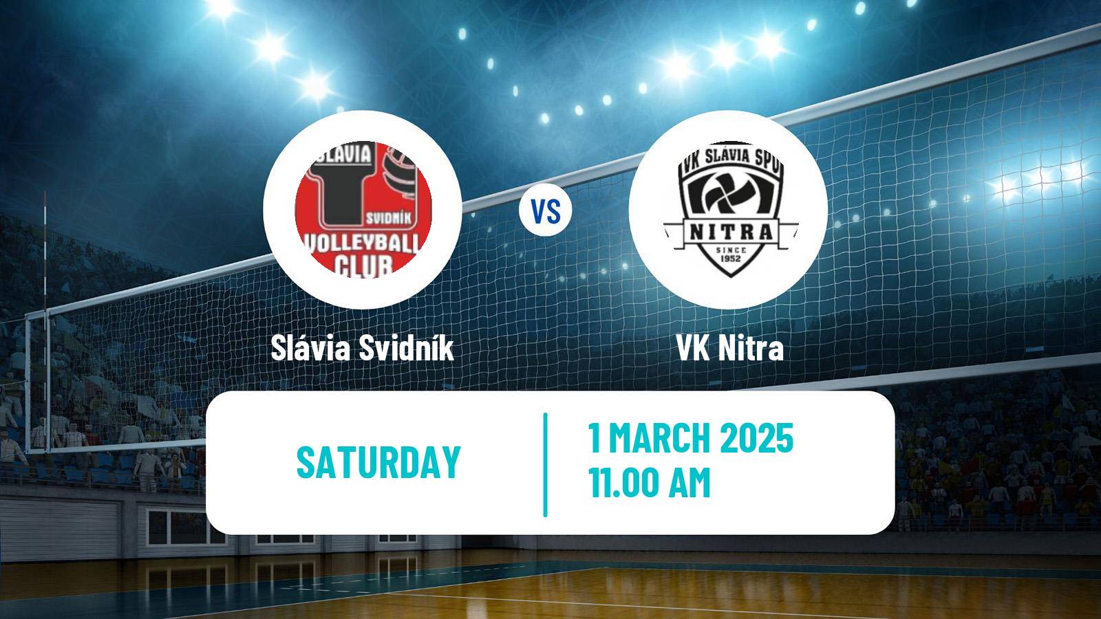 Volleyball Slovak Extraliga Volleyball Slávia Svidník - Nitra