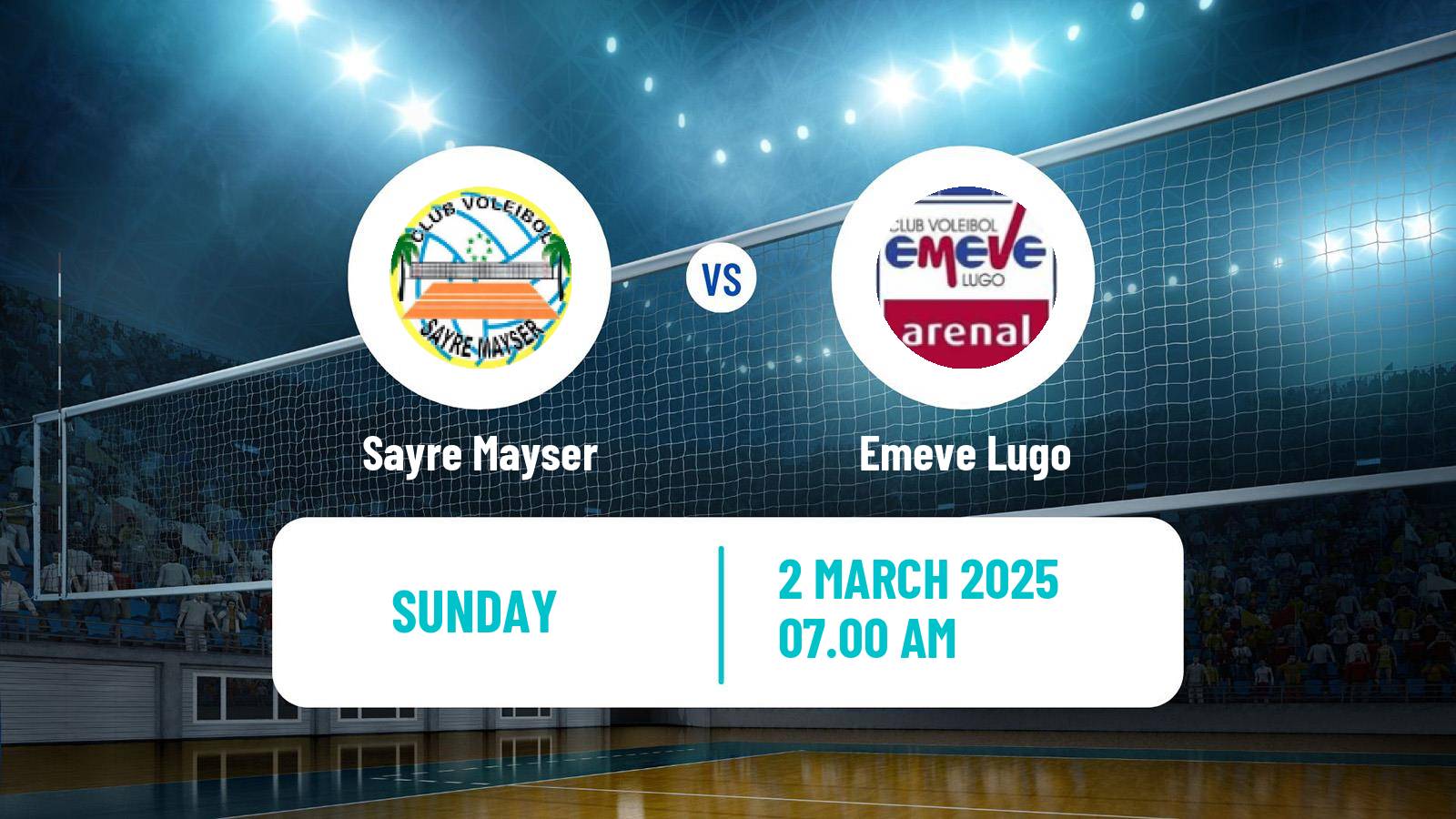 Volleyball Spanish SuperLiga Volleyball Women Sayre Mayser - Emeve Lugo