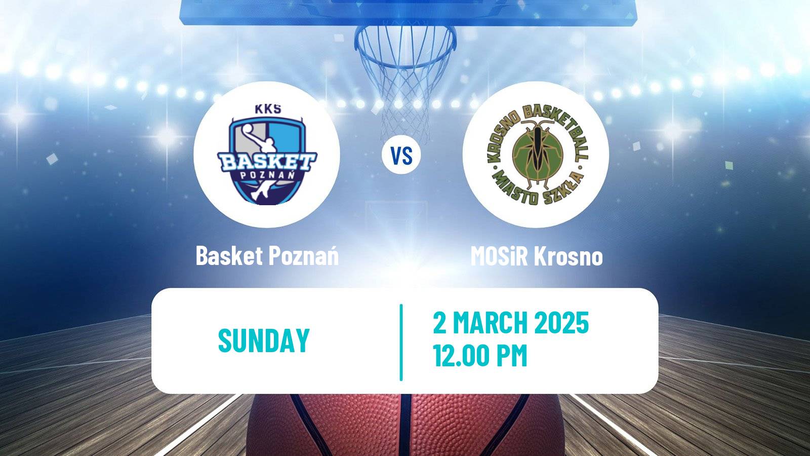 Basketball Polish 1 Liga Basketball Basket Poznań - MOSiR Krosno