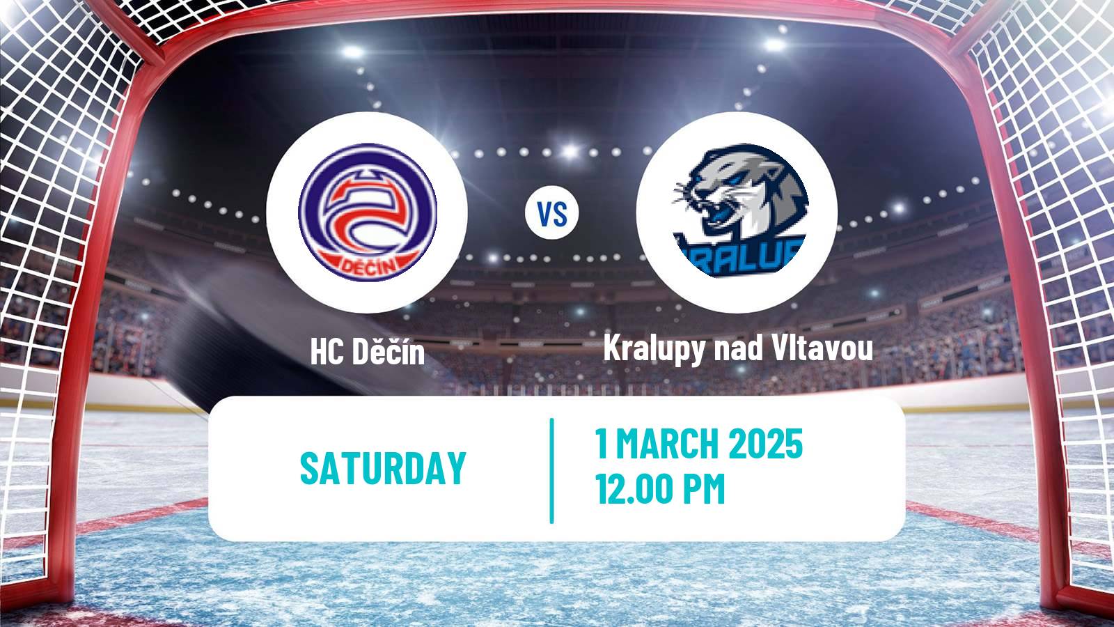 Hockey Czech 2 Liga Hockey West Děčín - Kralupy nad Vltavou
