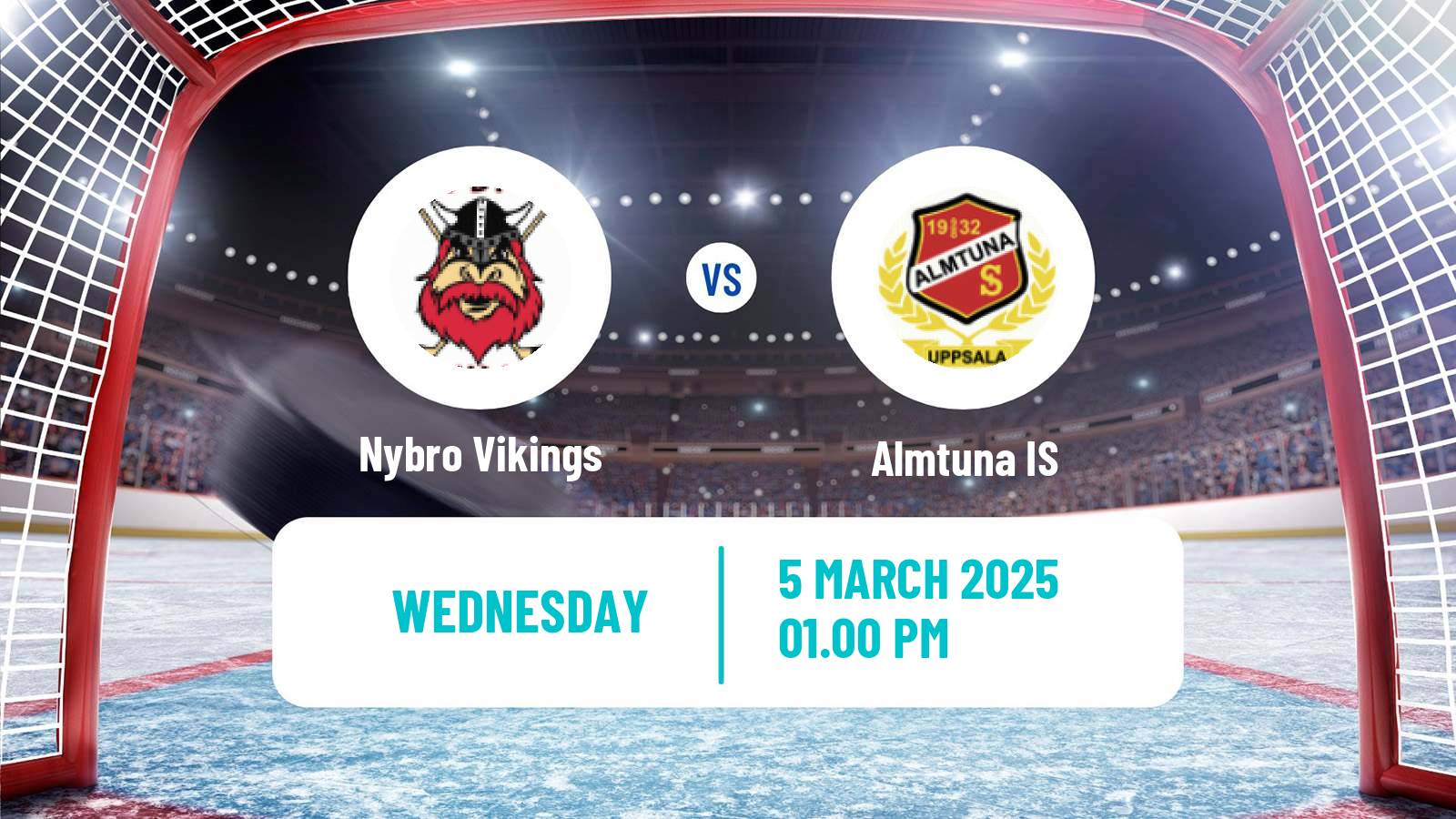 Hockey Swedish Hockey Allsvenskan Nybro Vikings - Almtuna IS