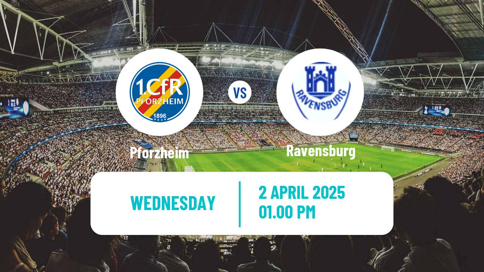 Soccer German Oberliga Baden-Württemberg Pforzheim - Ravensburg