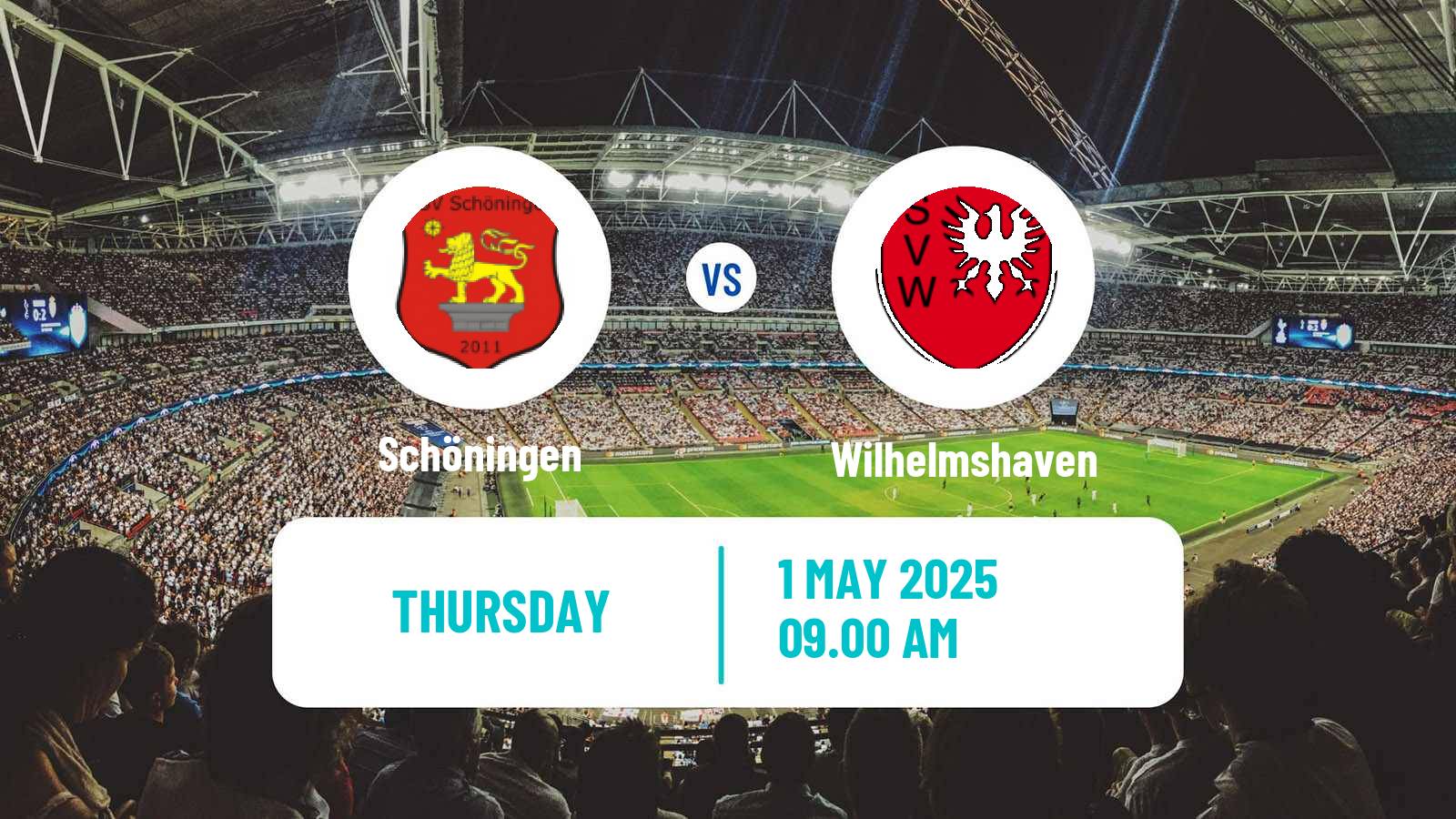 Soccer German Oberliga Niedersachsen Schöningen - Wilhelmshaven
