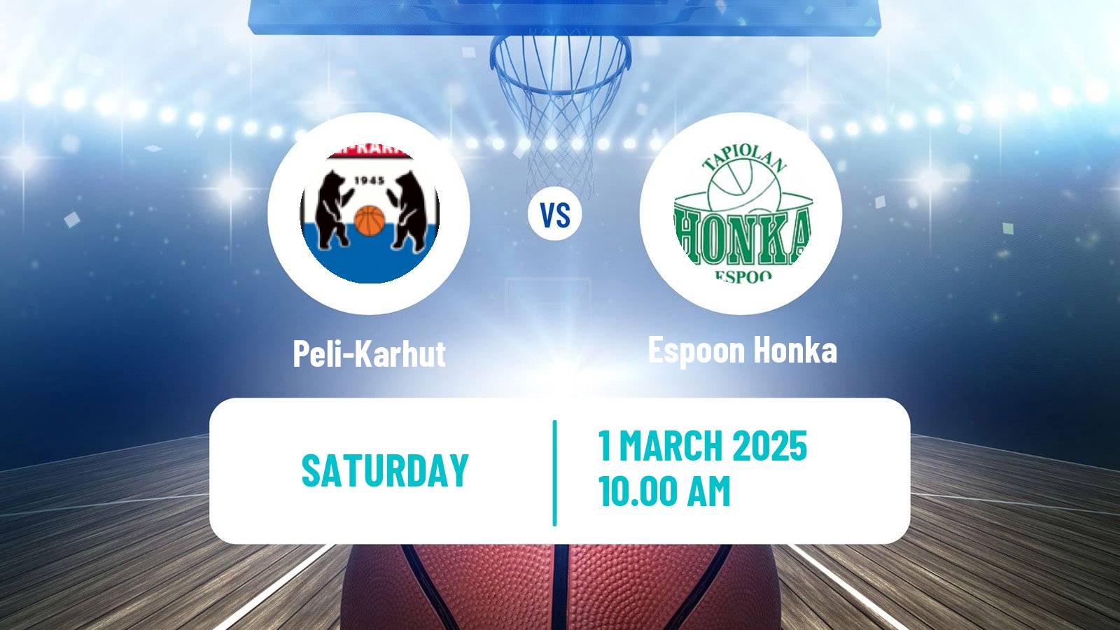 Basketball Finnish Korisliiga Women Peli-Karhut - Espoon Honka