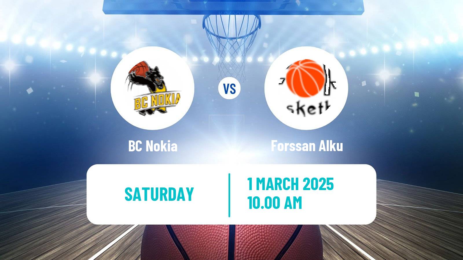 Basketball Finnish Korisliiga Women BC Nokia - Forssan Alku