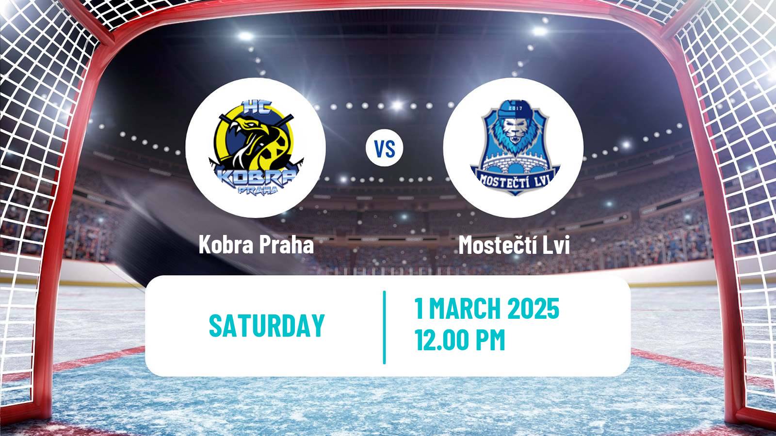 Hockey Czech 2 Liga Hockey West Kobra Praha - Mostečtí Lvi