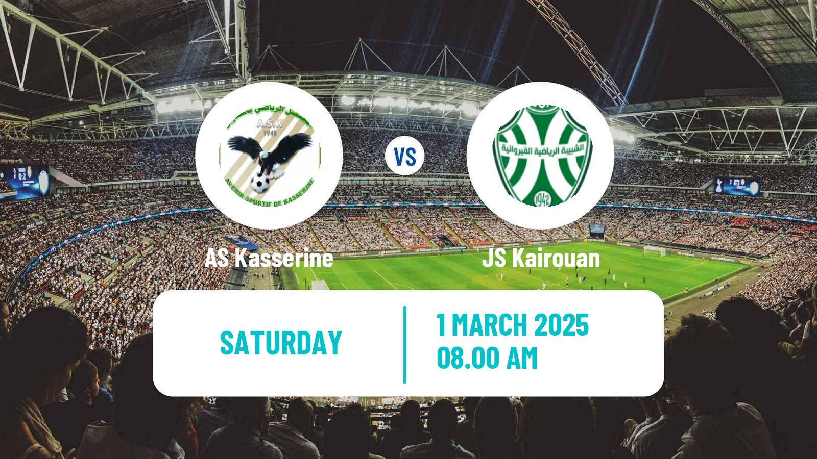 Soccer Tunisian Ligue 2 Kasserine - JS Kairouan