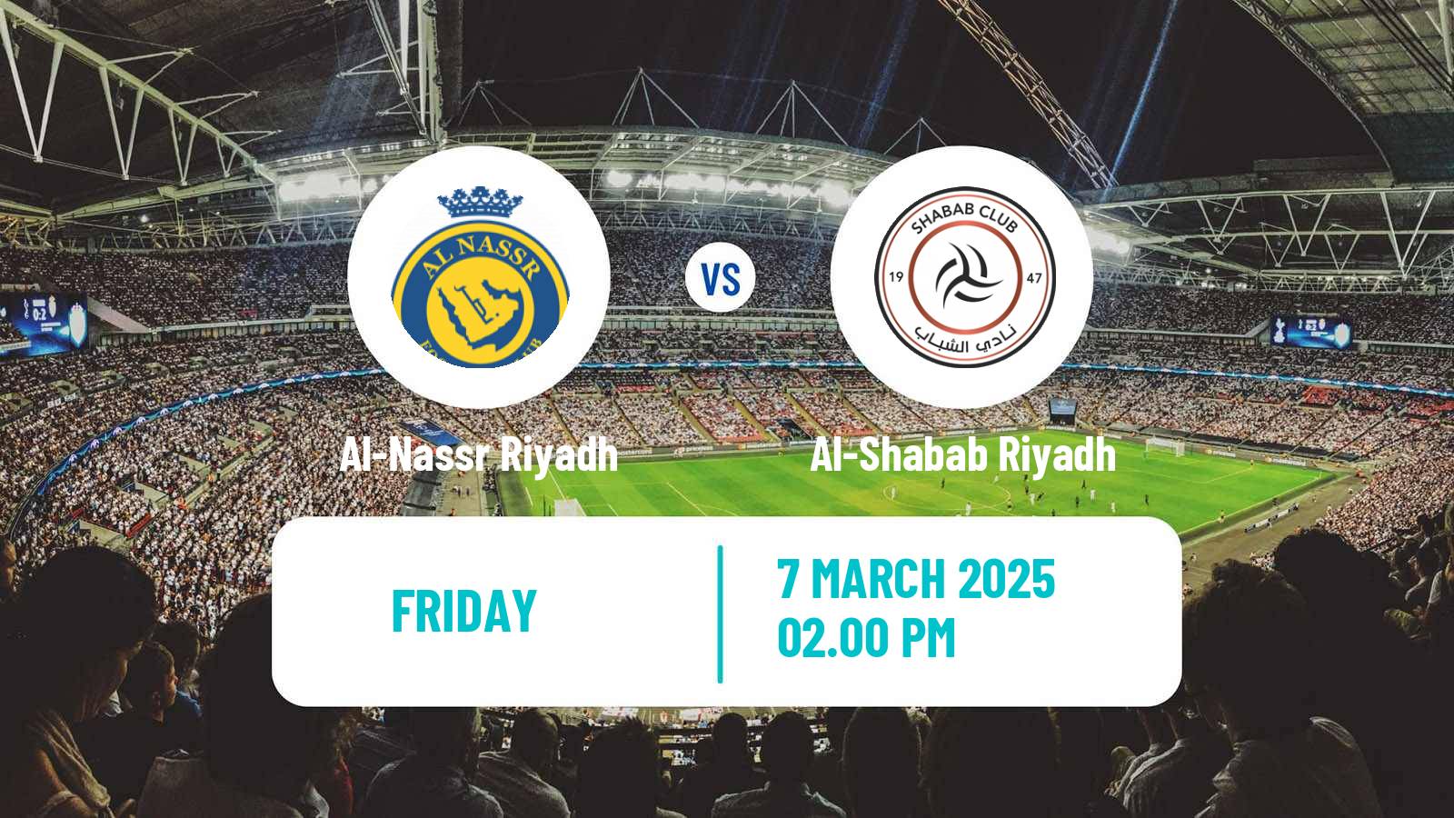 Soccer Saudi Professional League Al-Nassr Riyadh - Al-Shabab Riyadh