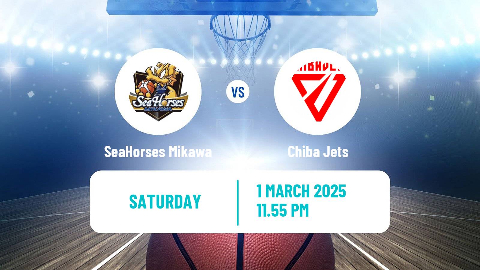Basketball BJ League SeaHorses Mikawa - Chiba Jets