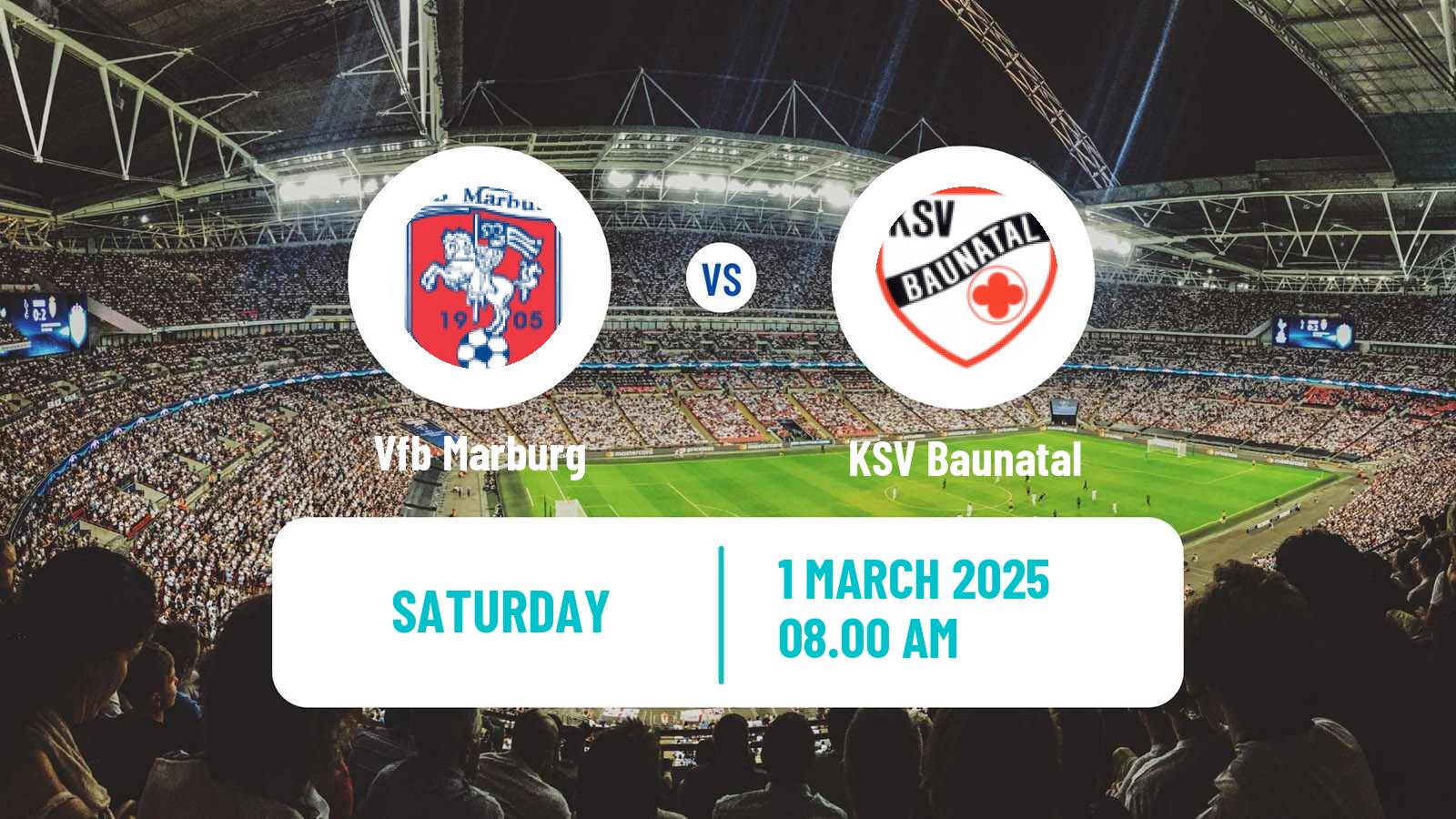 Soccer German Oberliga Hessen Marburg - Baunatal