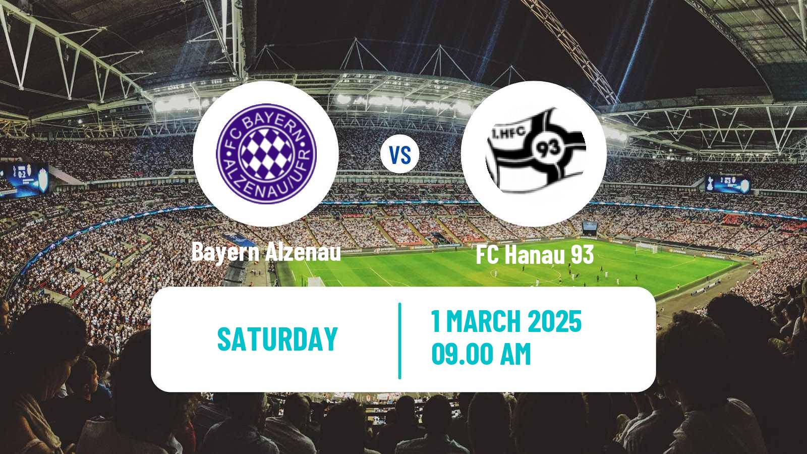 Soccer German Oberliga Hessen Bayern Alzenau - Hanau