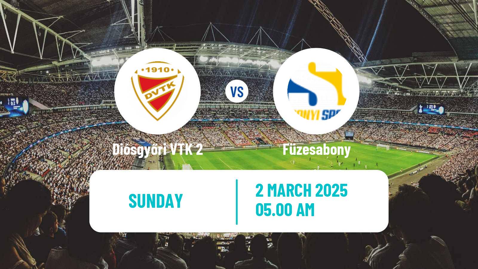 Soccer Hungarian NB III Northeast Diósgyőri VTK 2 - Füzesabony
