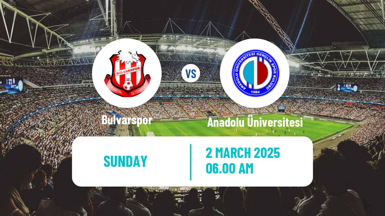 Soccer Turkish 3 Lig Group 1 Bulvarspor - Anadolu Üniversitesi