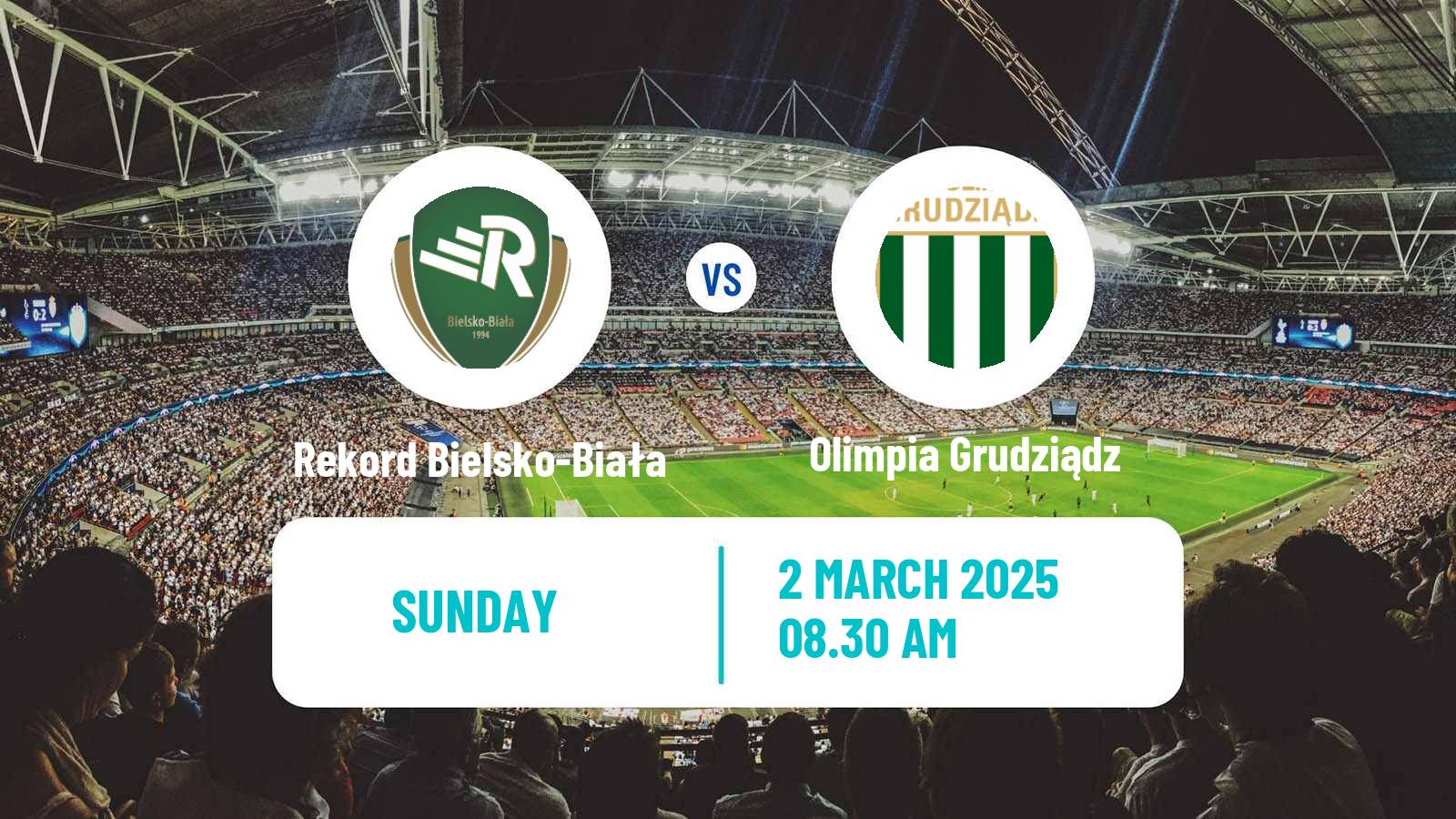 Soccer Polish Division 2 Rekord Bielsko-Biała - Olimpia Grudziądz