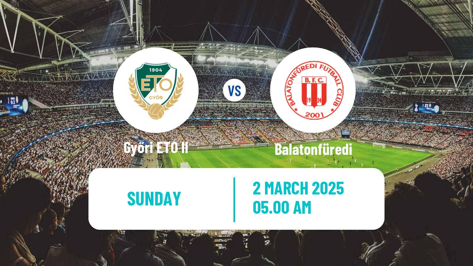 Soccer Hungarian NB III Northwest Győri ETO II - Balatonfüredi