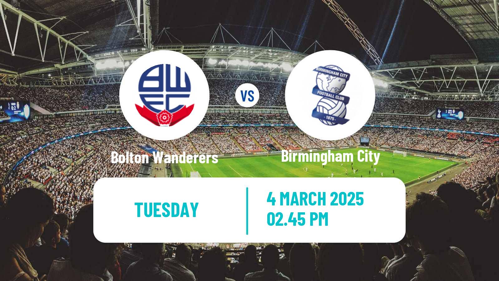 Soccer English League One Bolton Wanderers - Birmingham City