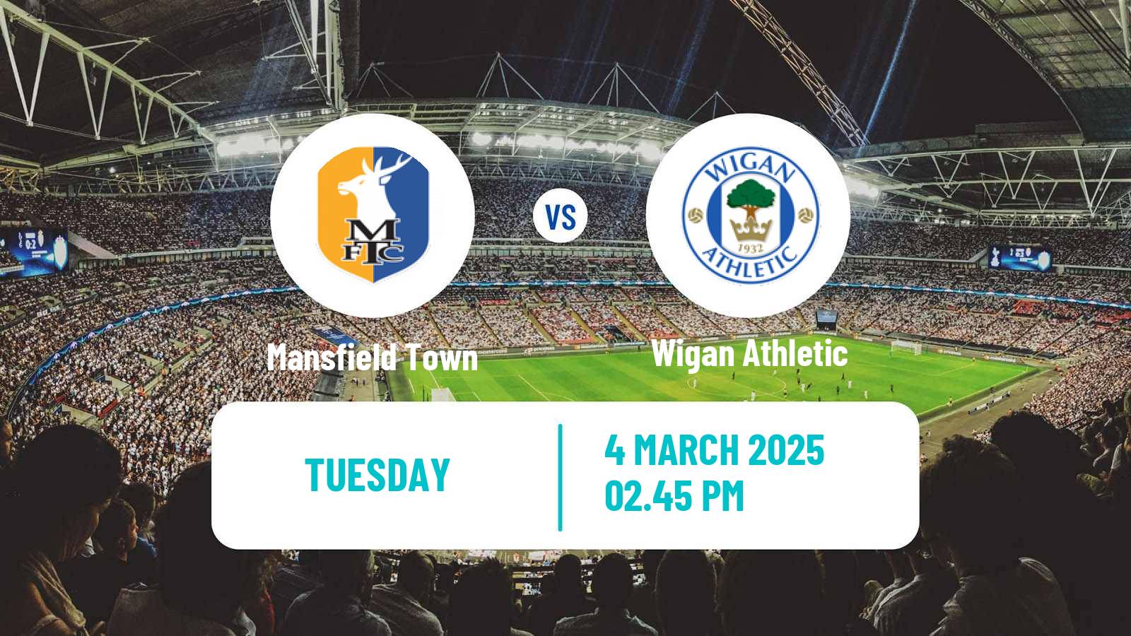 Soccer English League One Mansfield Town - Wigan Athletic