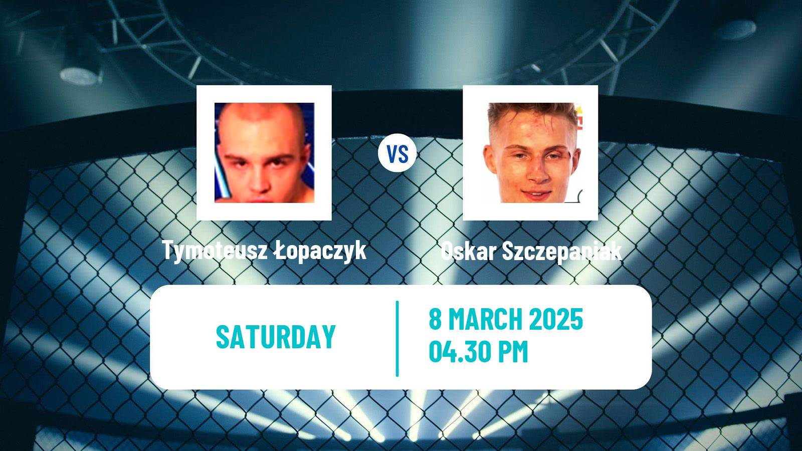 MMA Welterweight Ksw Men Tymoteusz Łopaczyk - Oskar Szczepaniak