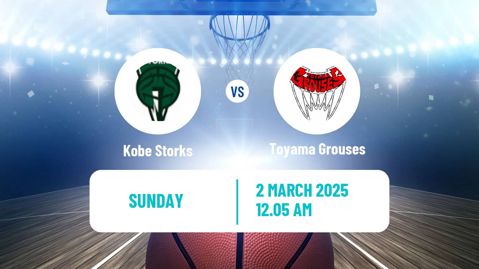 Basketball Japan B2 League Basketball Kobe Storks - Toyama Grouses