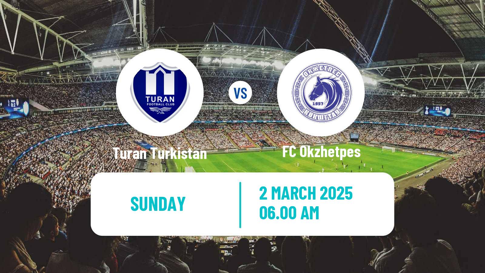 Soccer Kazakh Premier League Turan Turkistan - Okzhetpes
