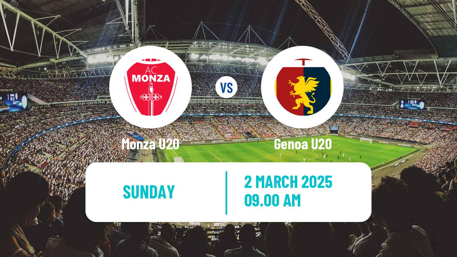 Soccer Italian Primavera 1 Monza U20 - Genoa U20