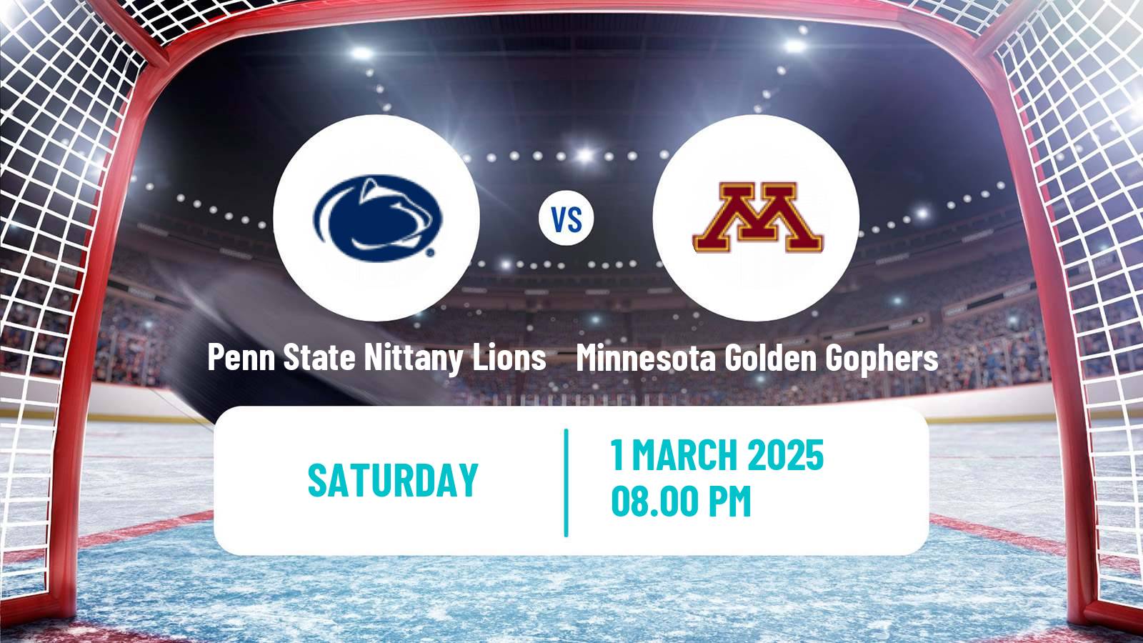 Hockey NCAA Hockey Penn State Nittany Lions - Minnesota Golden Gophers