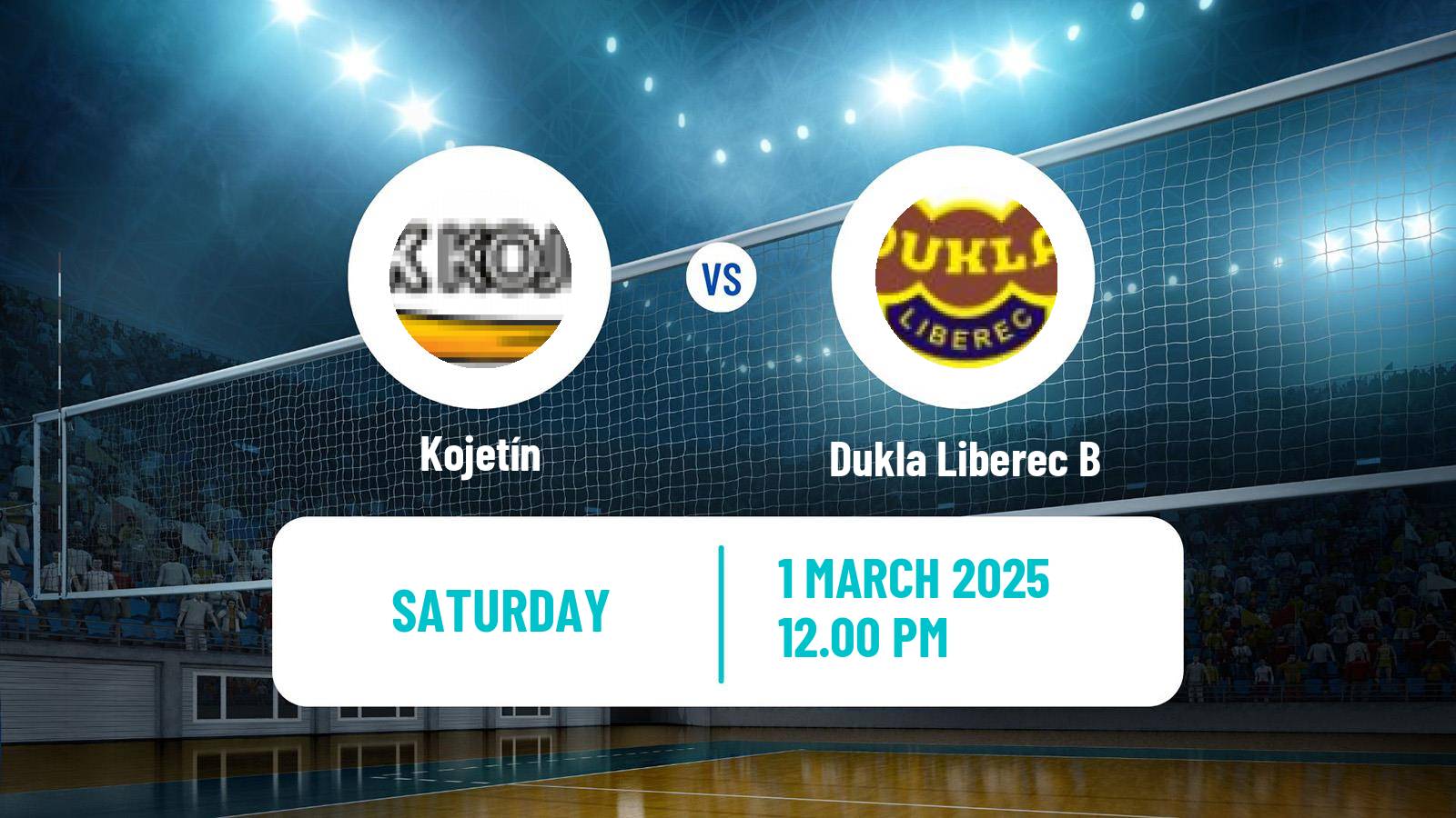 Volleyball Czech 1 Liga Volleyball Kojetín - Dukla Liberec B